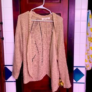 Tan cardigan
